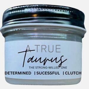 Taurus Candle - Zodiac Candle - True Taurus - Gift for Taurus